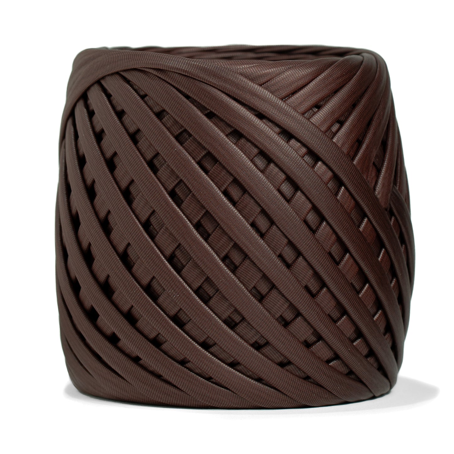 Fabric Yarn Leather T-Shirt Yarn Chocolate Color - Prismatic Fiber Arts