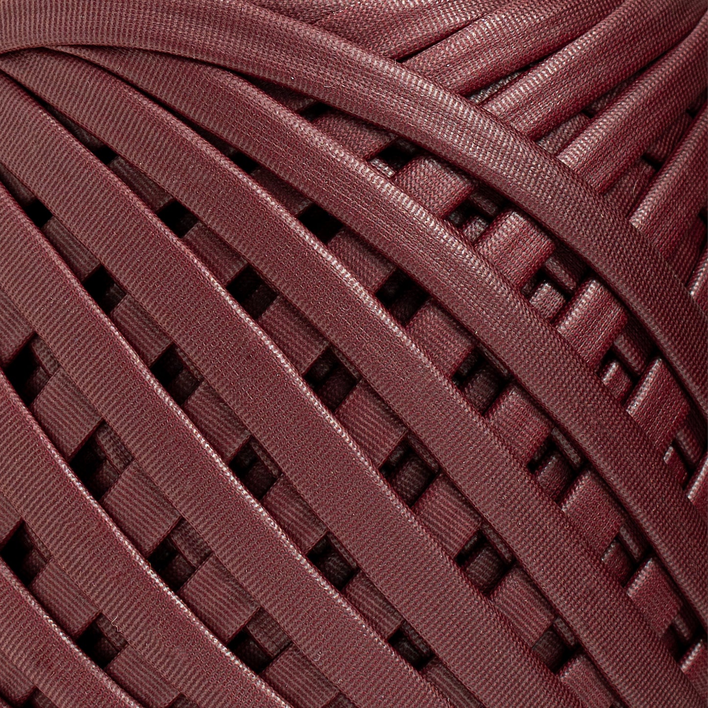 Fabric Yarn Leather T-Shirt Yarn Burgundy Color - Prismatic Fiber Arts