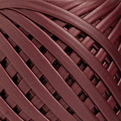 Fabric Yarn Leather T-Shirt Yarn Burgundy Color - Prismatic Fiber Arts