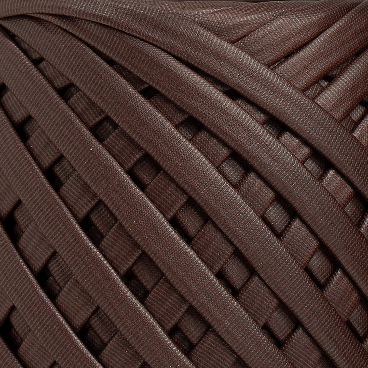Fabric Yarn Leather T-Shirt Yarn Chocolate Color - Prismatic Fiber Arts