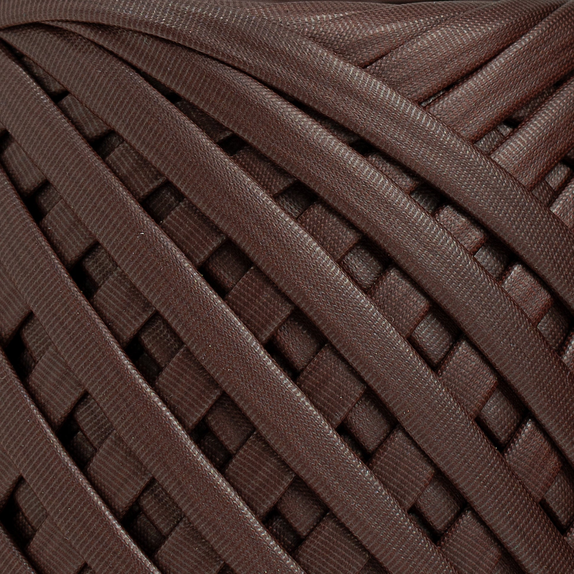 Fabric Yarn Leather T-Shirt Yarn Chocolate Color - Prismatic Fiber Arts