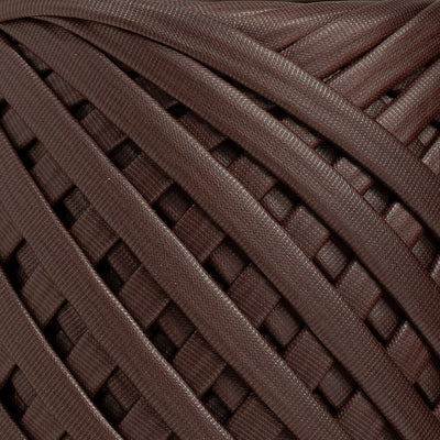 Fabric Yarn Leather T-Shirt Yarn Chocolate Color - Prismatic Fiber Arts