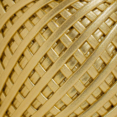 Fabric Yarn Metallic T-Shirt Yarn Gold Color - Prismatic Fiber Arts