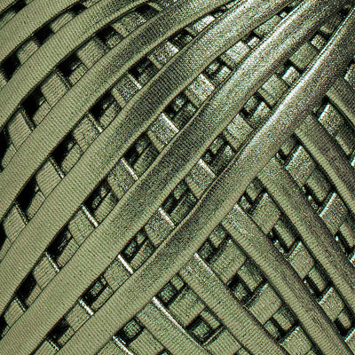 Fabric Yarn Metallic T-Shirt Yarn Moss Green Color - Prismatic Fiber Arts