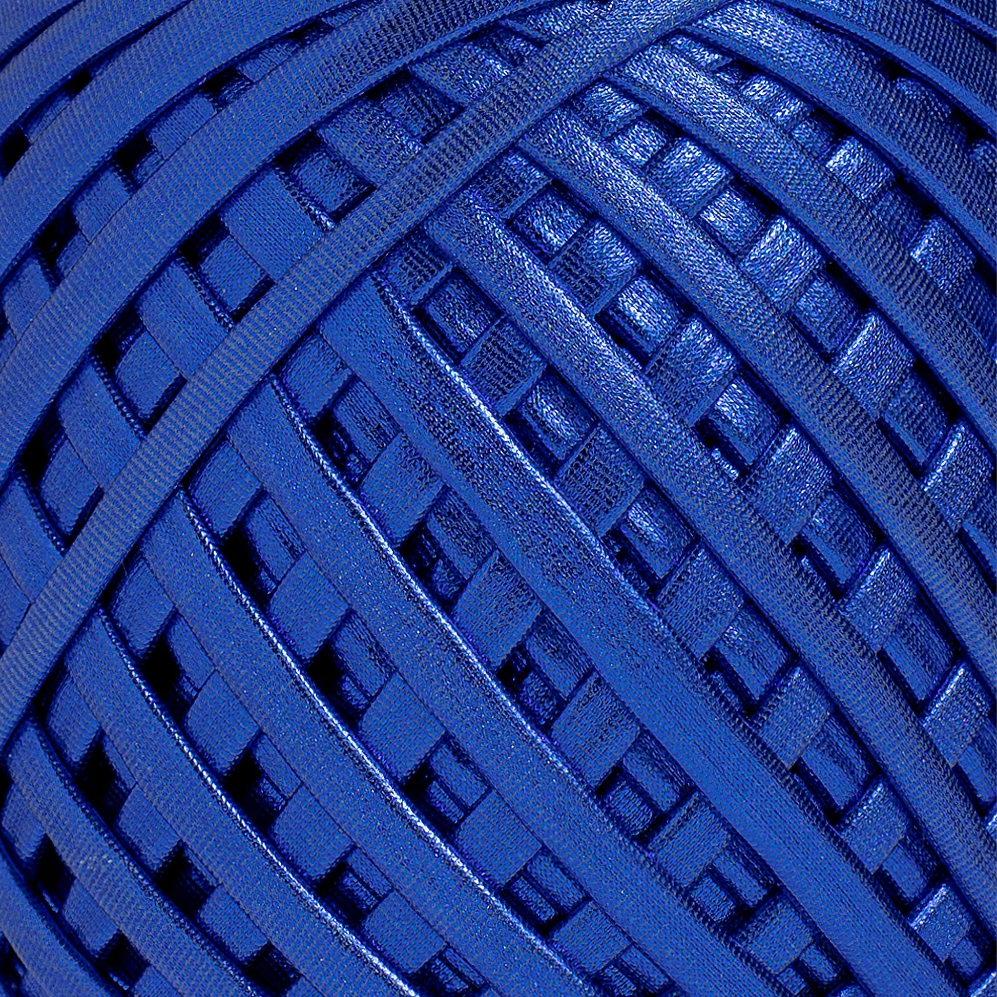 Fabric Yarn Metallic T-Shirt Yarn Royal Blue Color - Prismatic Fiber Arts