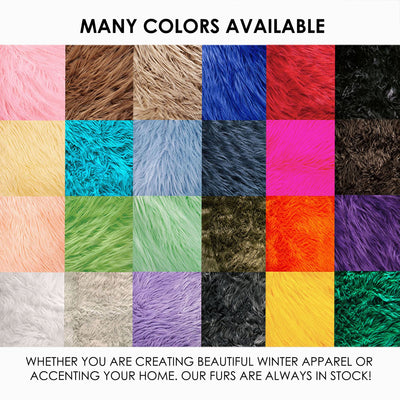 Faux Fur Color Card - Complete Color Sample Swatch of All Available Colors - Prismatic Fiber Arts