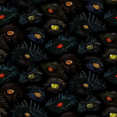 Black Dragon's Eyes Cotton 44"/45" Fabric Per Yard - Prismatic Fiber Arts