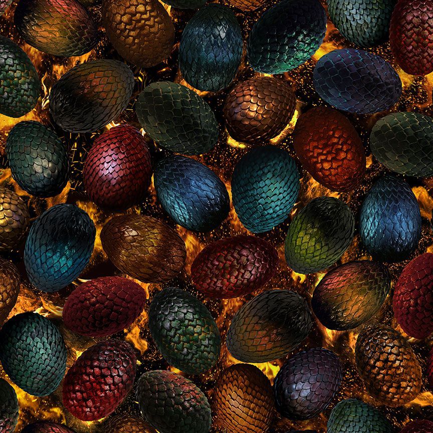 Multi Dragon's Eggs Cotton 44"/45" Fabric Per Yard - Prismatic Fiber Arts