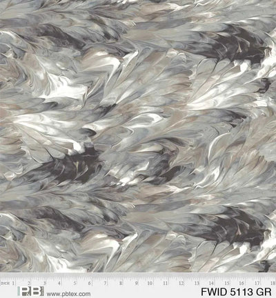 Grey Fluidity Cotton Wideback Fabric per yard - Prismatic Fiber Arts