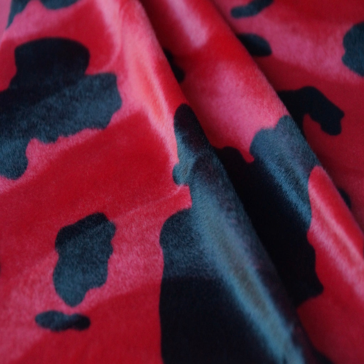 Cow Print Velboa Faux Fur - Prismatic Fiber Arts