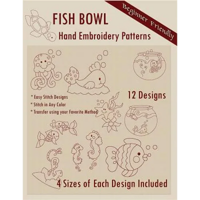 Fish Bowl Hand Embroidery Patterns