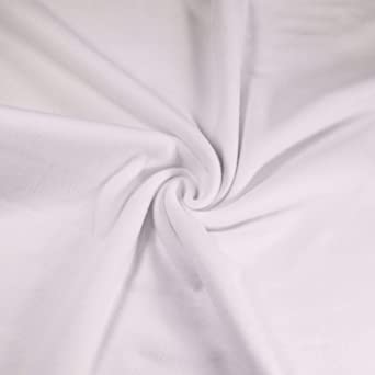 Premium White Sweatshirt Fleece Fabric 60" Wide - Polyester Cotton Blend | FabricLA - Prismatic Fiber Arts