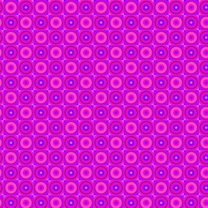 Flock Together Circle Square Magenta Cotton 44"/45" Fabric Per Yard - Prismatic Fiber Arts