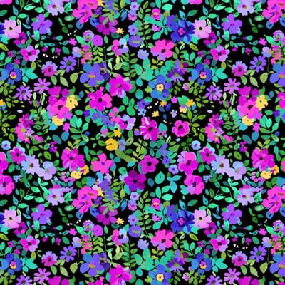 Flock Together Garden Jewel Cotton 44"/45" Fabric Per Yard - Prismatic Fiber Arts