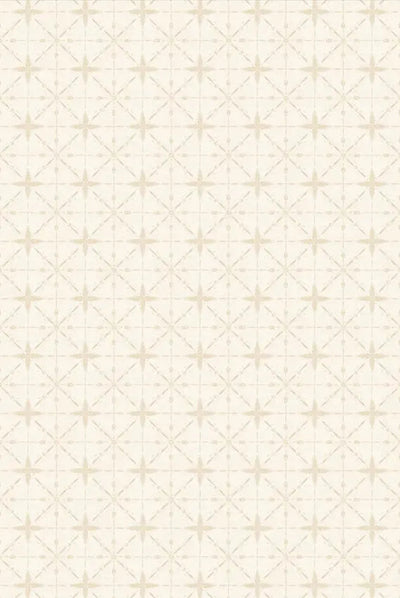 Floralscape - Star Grid Cream Cotton 44"/45" Fabric Per Yard - Prismatic Fiber Arts