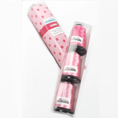 Floriani Thread  3 SPOOL SET - CARNATION PINK - Prismatic Fiber Arts