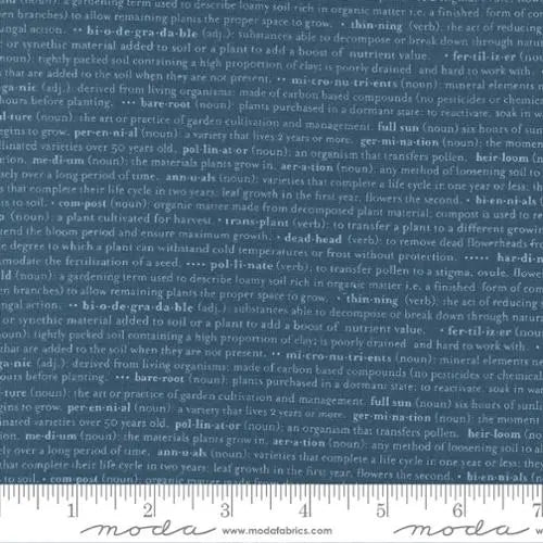Flower Pot Navy 44"/45" Fabric Per Yard - Prismatic Fiber Arts