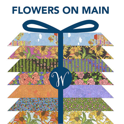 Flowers On Main Multi Fat Quarter Bundle - Prismatic Fiber Arts
