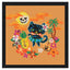 Halloween Hula Kitty by Fluff Counted Cross Stitch Kit - Prismatic Fiber Arts