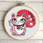 Lucky Kitty by Fluff Counted Cross Stitch Kit - Prismatic Fiber Arts