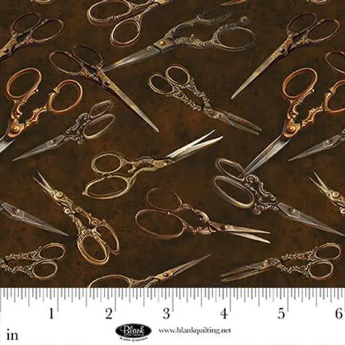 Forget Me Not Brown Cotton 44"/45" Fabric Per Yard - Prismatic Fiber Arts