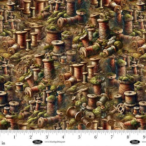 Forget Me Not Moss Cotton 44"/45" Fabric Per Yard - Prismatic Fiber Arts