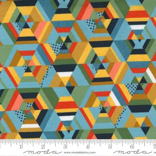 Frankie Kaleidoscope Bonnie Blue 44"/45" Fabric Per Yard - Prismatic Fiber Arts