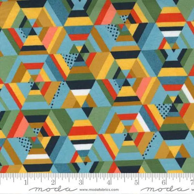 Frankie Kaleidoscope Bonnie Blue 44"/45" Fabric Per Yard - Prismatic Fiber Arts