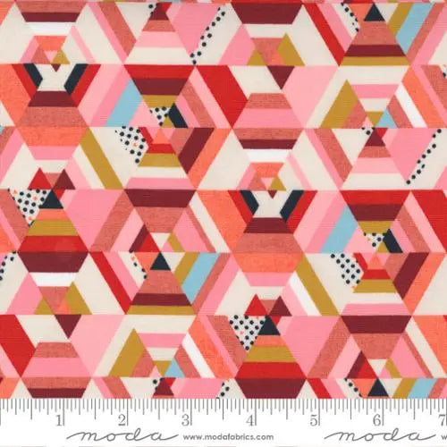 Frankie Kaleidoscope Sweetpea Pink 44"/45" Fabric Per Yard - Prismatic Fiber Arts