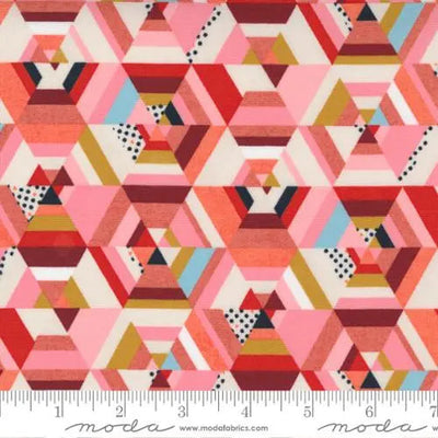 Frankie Kaleidoscope Sweetpea Pink 44"/45" Fabric Per Yard - Prismatic Fiber Arts