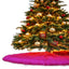 Premium Faux Fur Christmas Tree Skirt - 30 Inch | Luxurious Holiday Decorations - Prismatic Fiber Arts