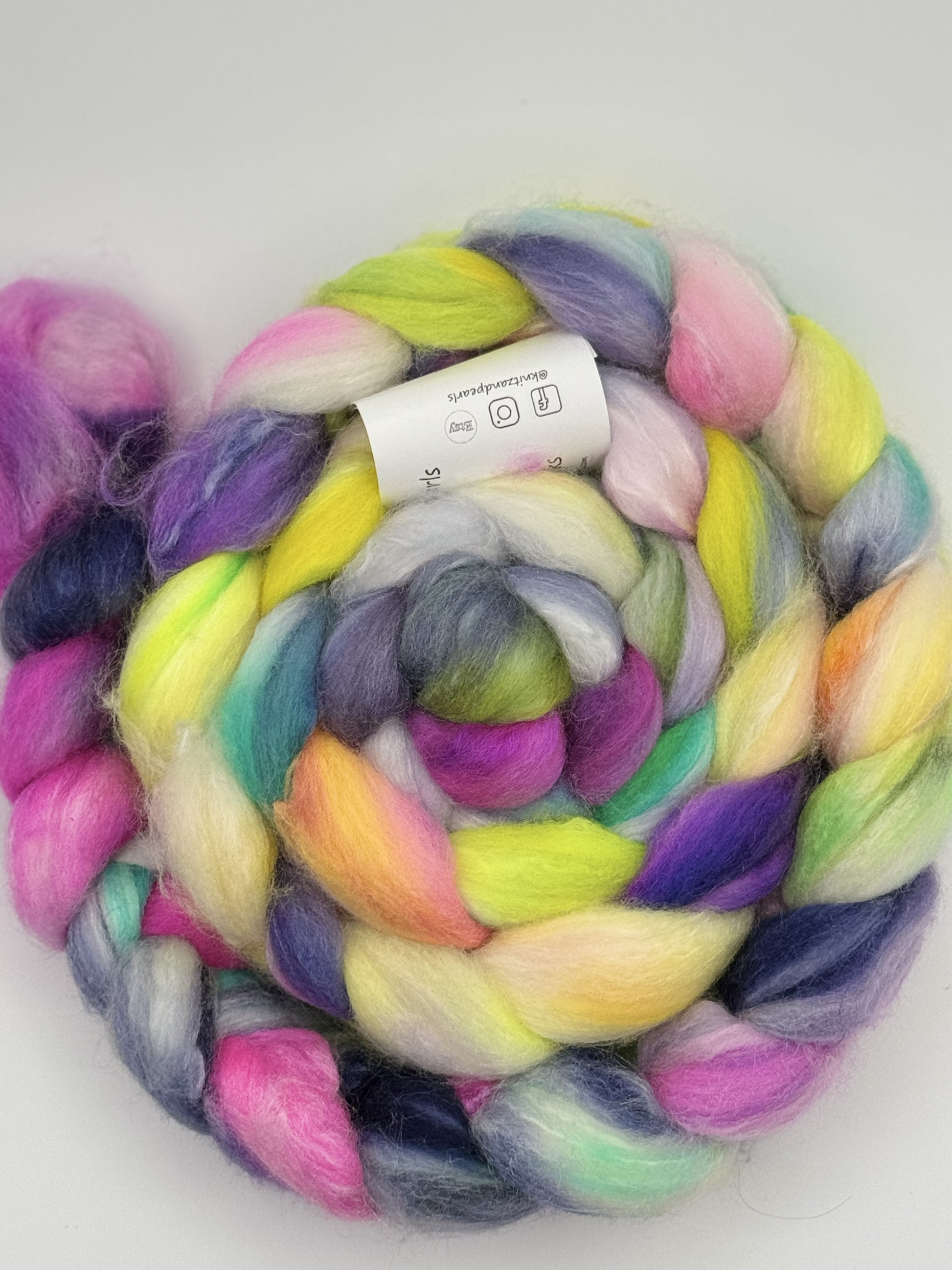 Lisa Frank Braid - Prismatic Fiber Arts