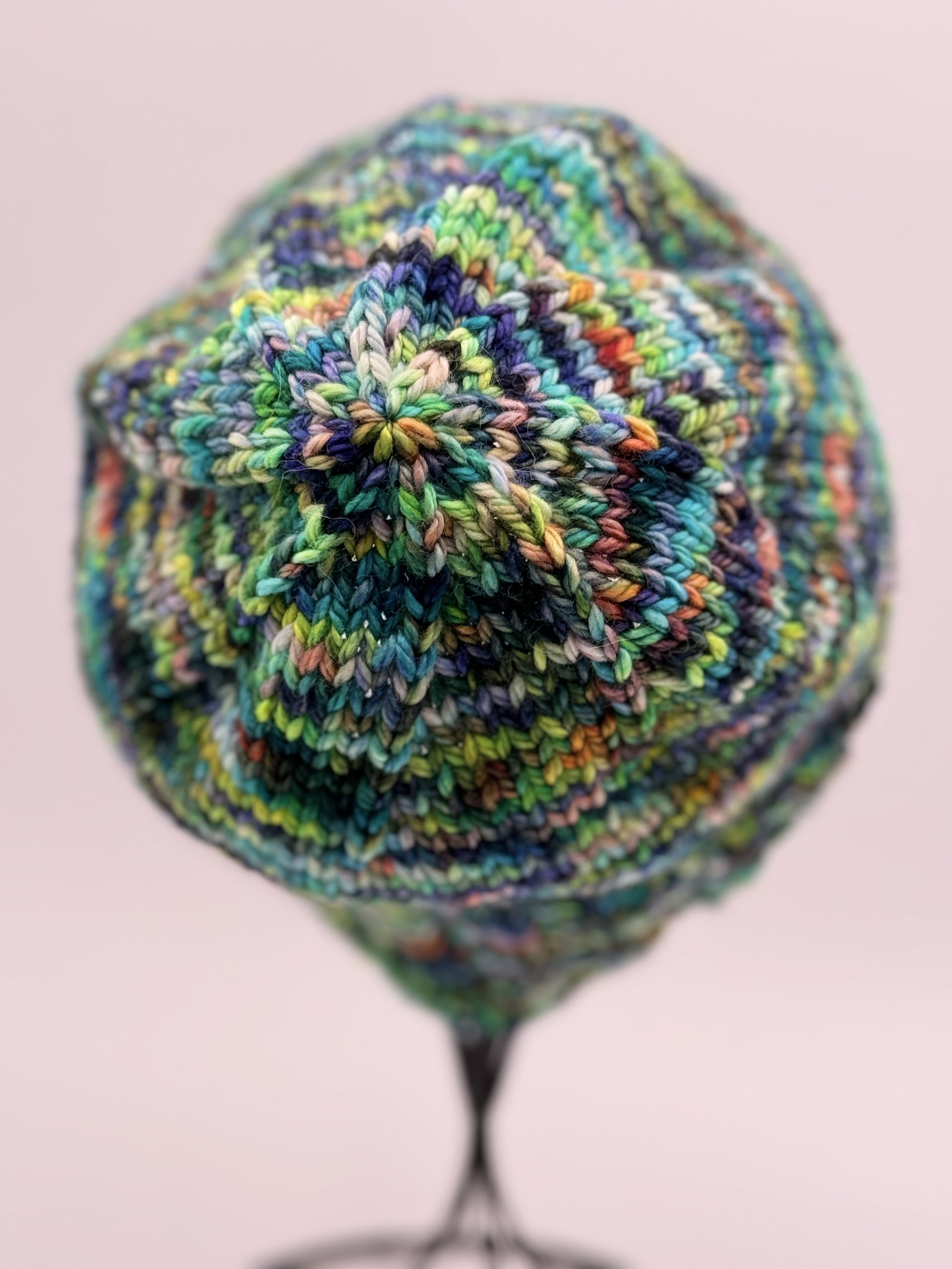 Tiki Bar Beanie - Prismatic Fiber Arts