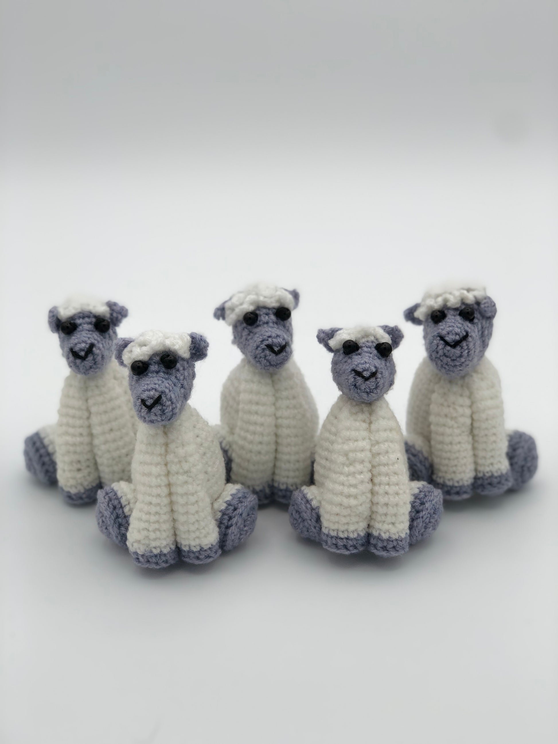 Amigurumi Sitting Sheep - Prismatic Fiber Arts