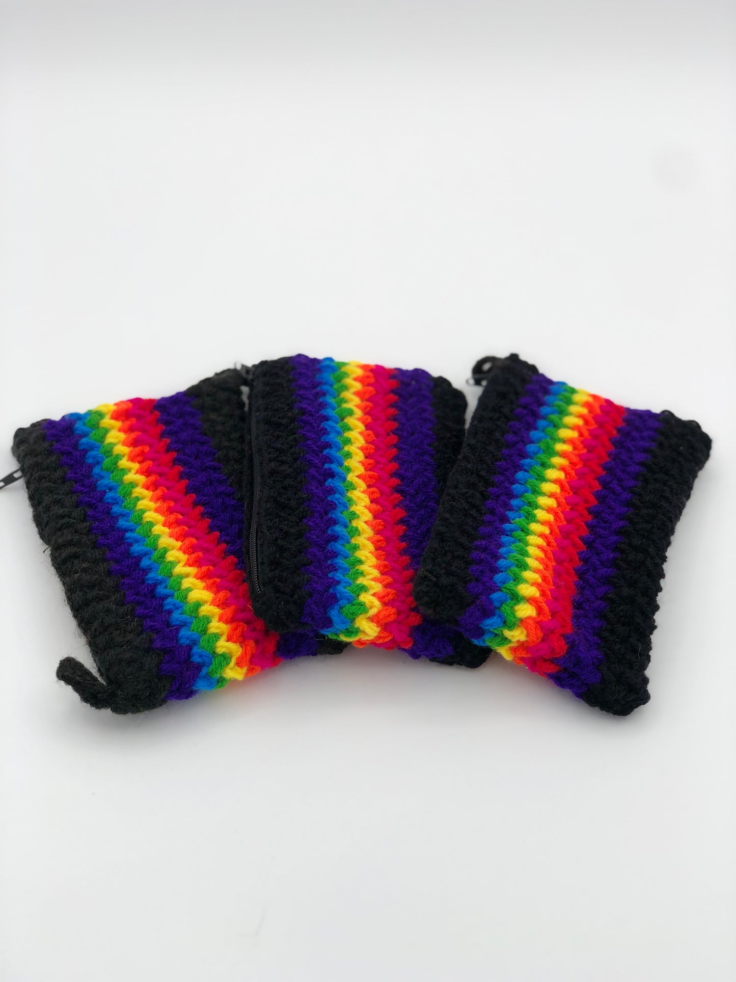 Rainbow Coin Purse - Prismatic Fiber Arts