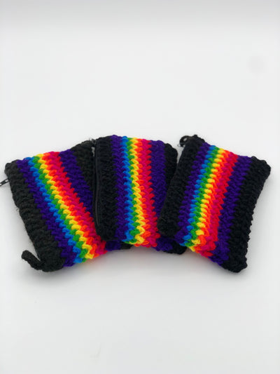 Rainbow Coin Purse - Prismatic Fiber Arts