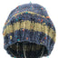 Navy Blue Tweed Beanie - Front View