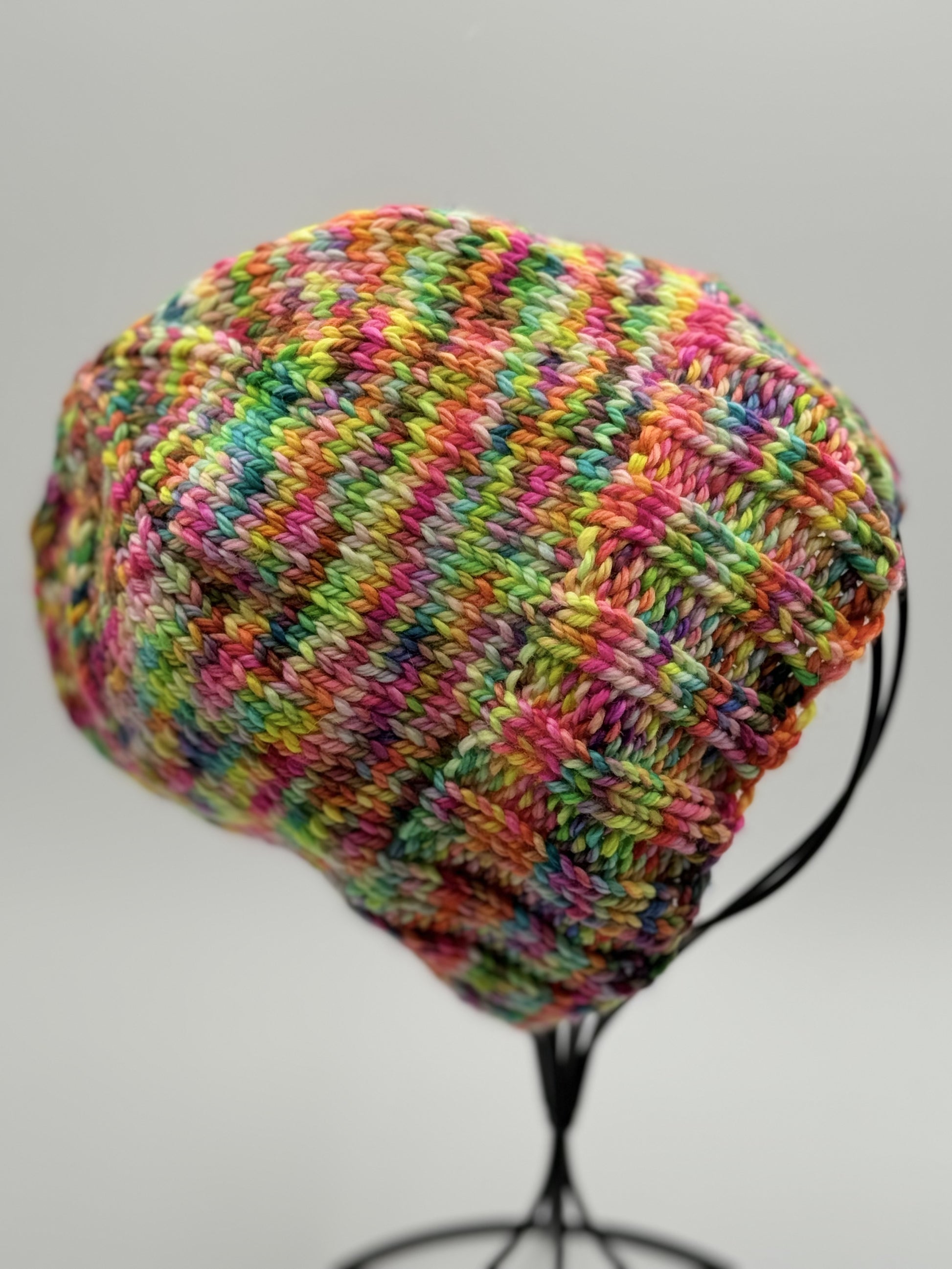 Unicorn Barf Beanie - Prismatic Fiber Arts