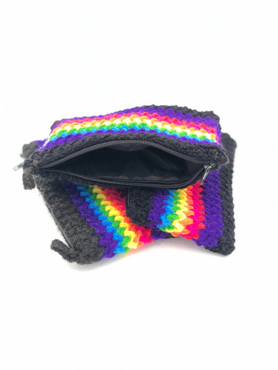 Rainbow Coin Purse - Prismatic Fiber Arts