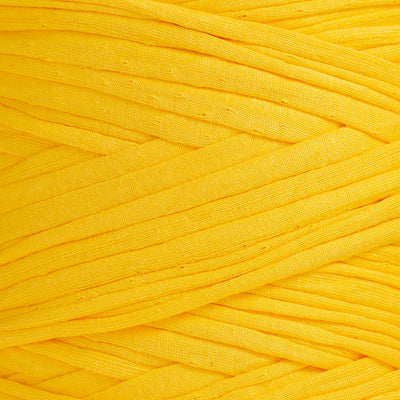 Recycled T-Shirt Fabric Yarn - Gold Color - Prismatic Fiber Arts