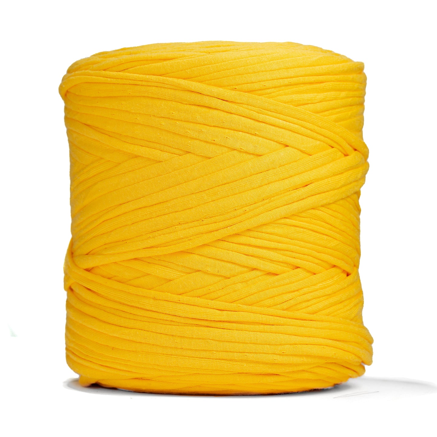 Recycled T-Shirt Fabric Yarn - Gold Color - Prismatic Fiber Arts