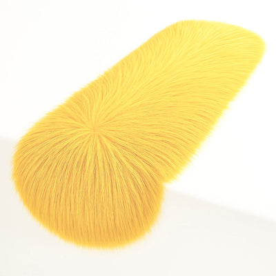 Faux Fur Table Runners – Elegant Decor for Every Occasion - Golden Yellow - Prismatic Fiber Arts