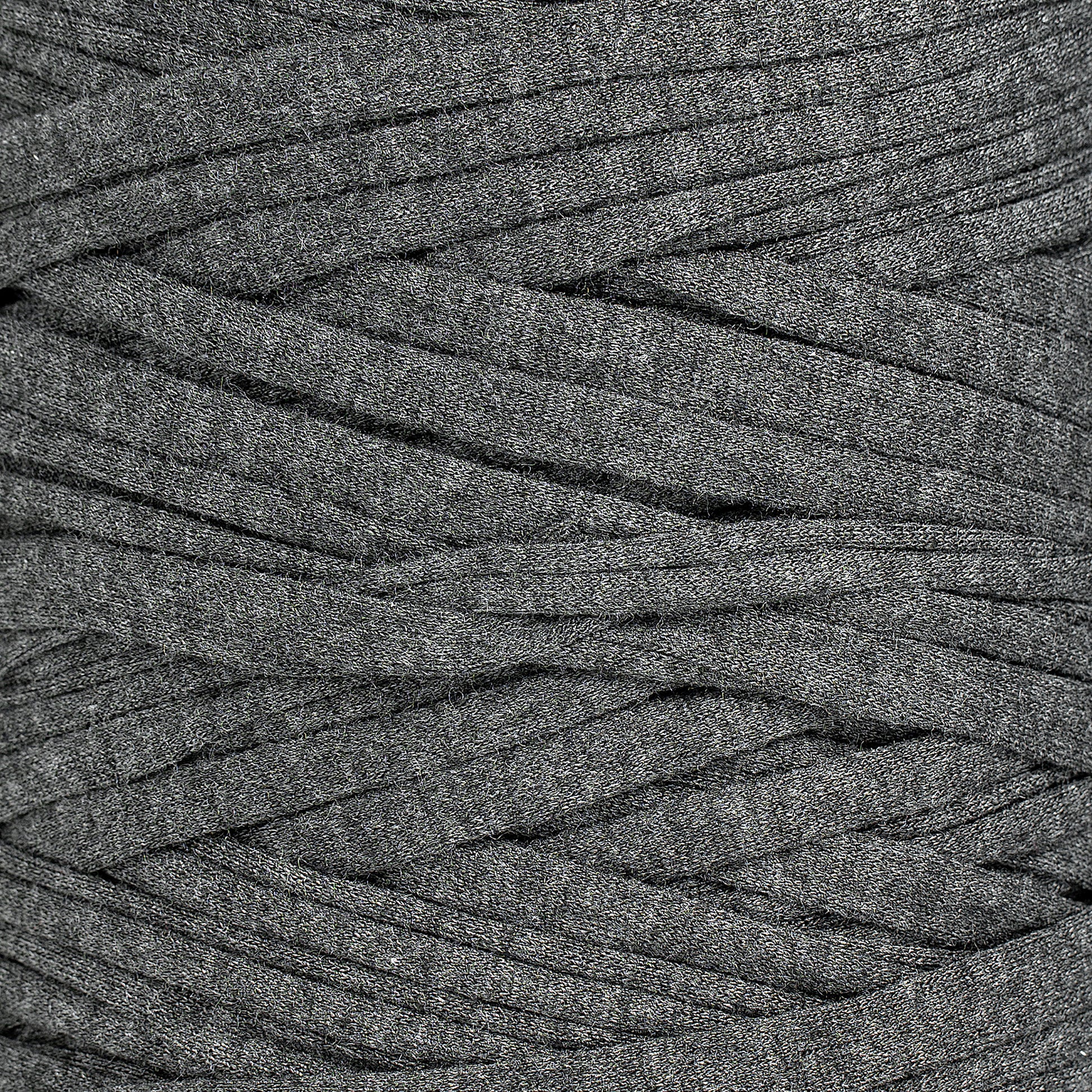 Recycled T-Shirt Fabric Yarn - Heather Gray Color - Prismatic Fiber Arts