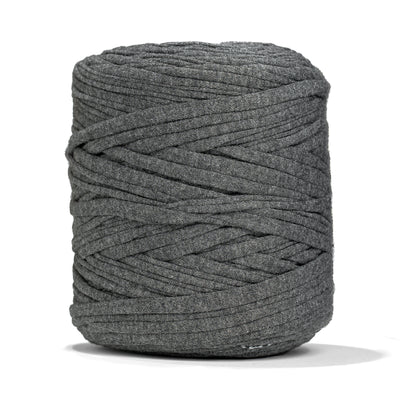 Recycled T-Shirt Fabric Yarn - Heather Gray Color - Prismatic Fiber Arts