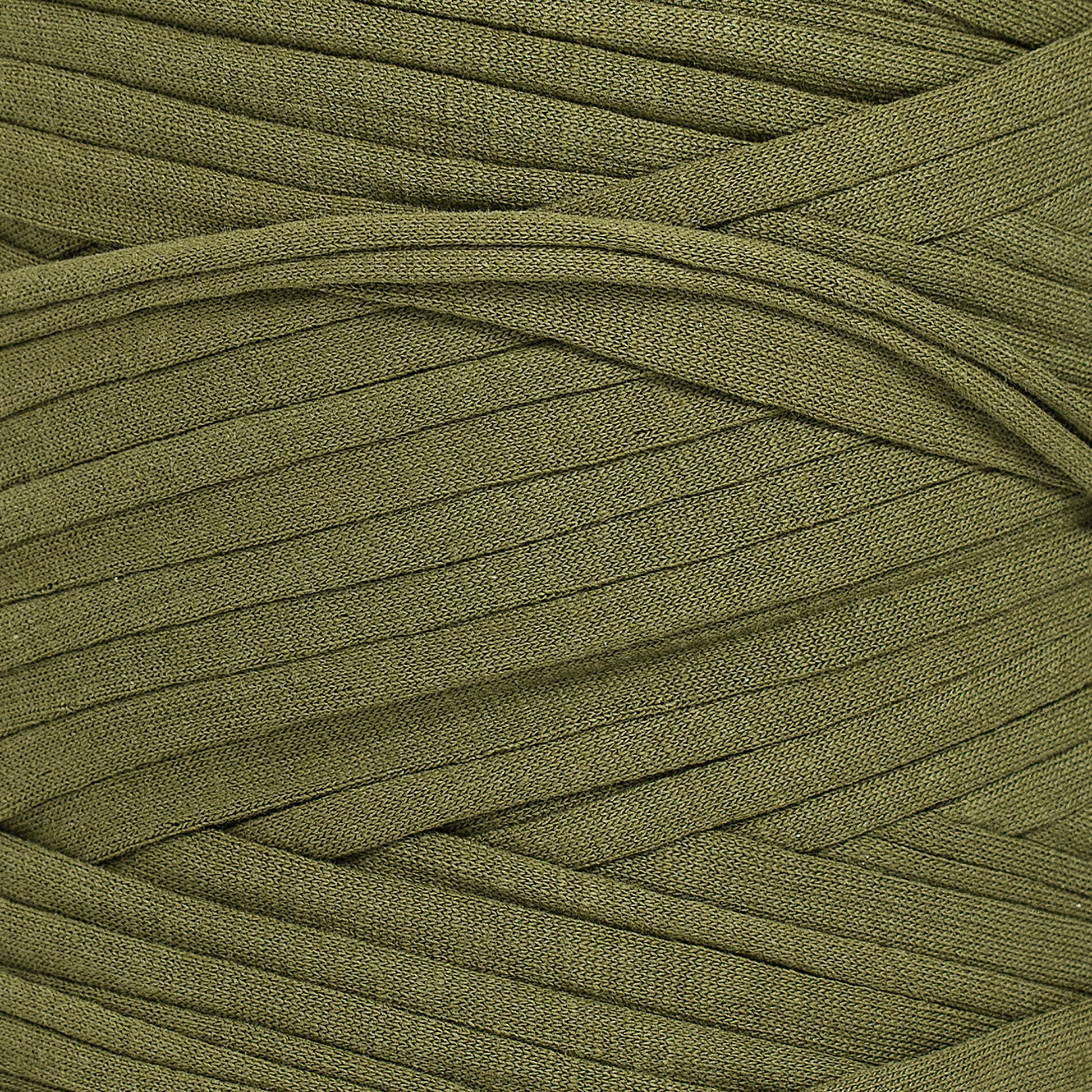 Recycled T-Shirt Fabric Yarn - Greenery Color - Prismatic Fiber Arts