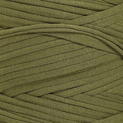 Recycled T-Shirt Fabric Yarn - Greenery Color - Prismatic Fiber Arts
