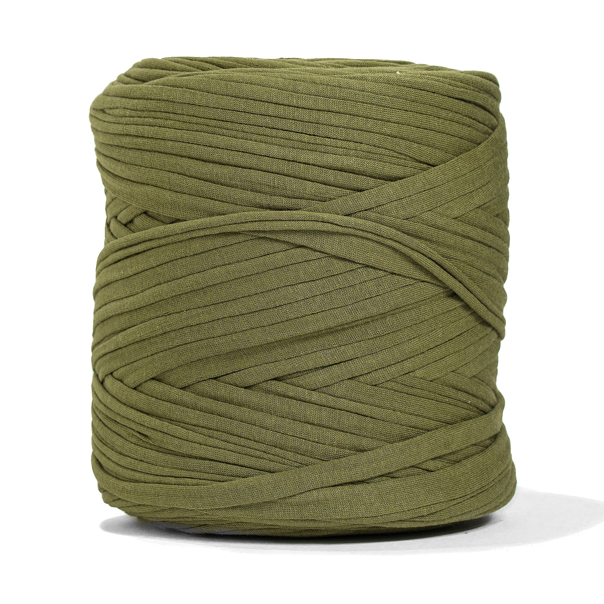 Recycled T-Shirt Fabric Yarn - Greenery Color - Prismatic Fiber Arts
