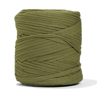 Recycled T-Shirt Fabric Yarn - Greenery Color - Prismatic Fiber Arts