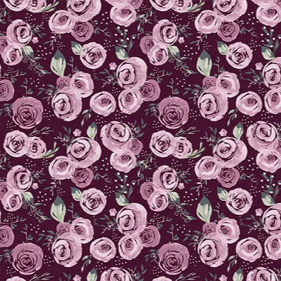 Garden Roses Quilting Cuddle Woodrose Fabric per yard - Prismatic Fiber Arts