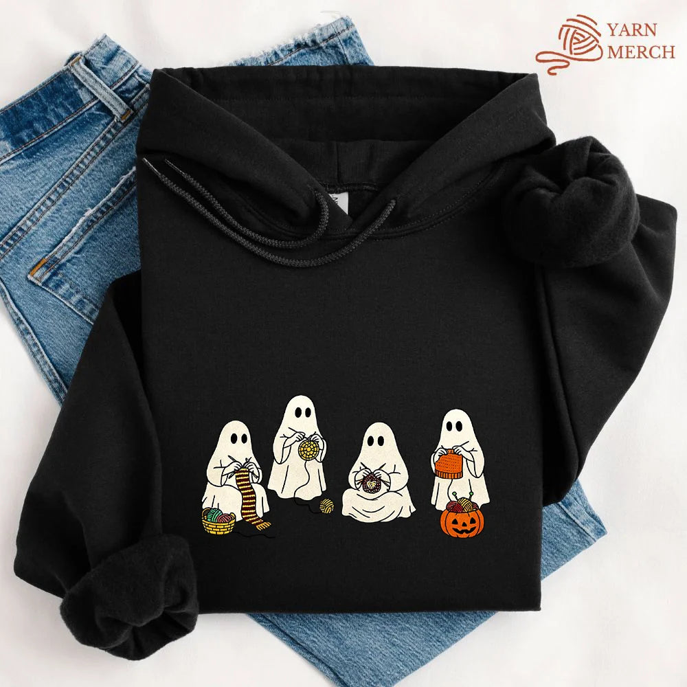 Ghost Stitchers Society Hoodie - Prismatic Fiber Arts